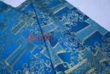 Religious Cross Brocade 100 Percent Polyester Fabric - Elegant Cross Motif, 60" Width (1 Yard)