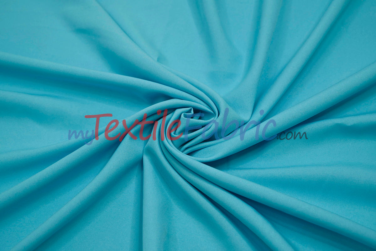 Scuba Double Knit Polyester Fabric - Solid Multiple Colors, 58/60" Width (1 Yard)