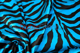 Zebra Charmeuse Satin Fabric - Zebra Print, 58/60" Width, Multiple Colors (1 Yard)