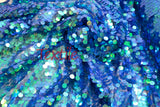 Fish Scale Paillette Sequins Polyester Fabric - 9Mm Sequins, 54" Width, Multiple Colors (1 Yard)