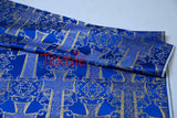 Religious Cross Brocade 100 Percent Polyester Fabric - Elegant Cross Motif, 60" Width (1 Yard)
