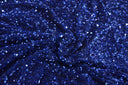 Sequins Stretch Velvet Polyester Spandex Fabric - Sequins On Plush Velvet, Multiple Colors, 60" Width (By The Yard)