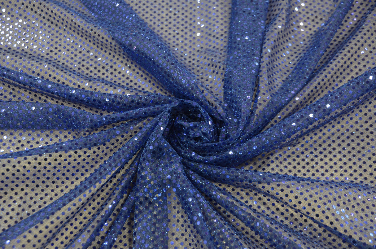 Confetti Dot Sequins Polyester Fabric - 3Mm Sequins, 45" Width (1 Yard)