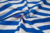 10 Oz 100% Cotton Canvas 2" Stripe Fabric - Multiple Colors, 60" Wide (1 Yard)