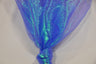 Crush Iridescent Pearl Organza Polyester Fabric - Sheer Crushed Holographic, 38/40" Width (1 Yard)