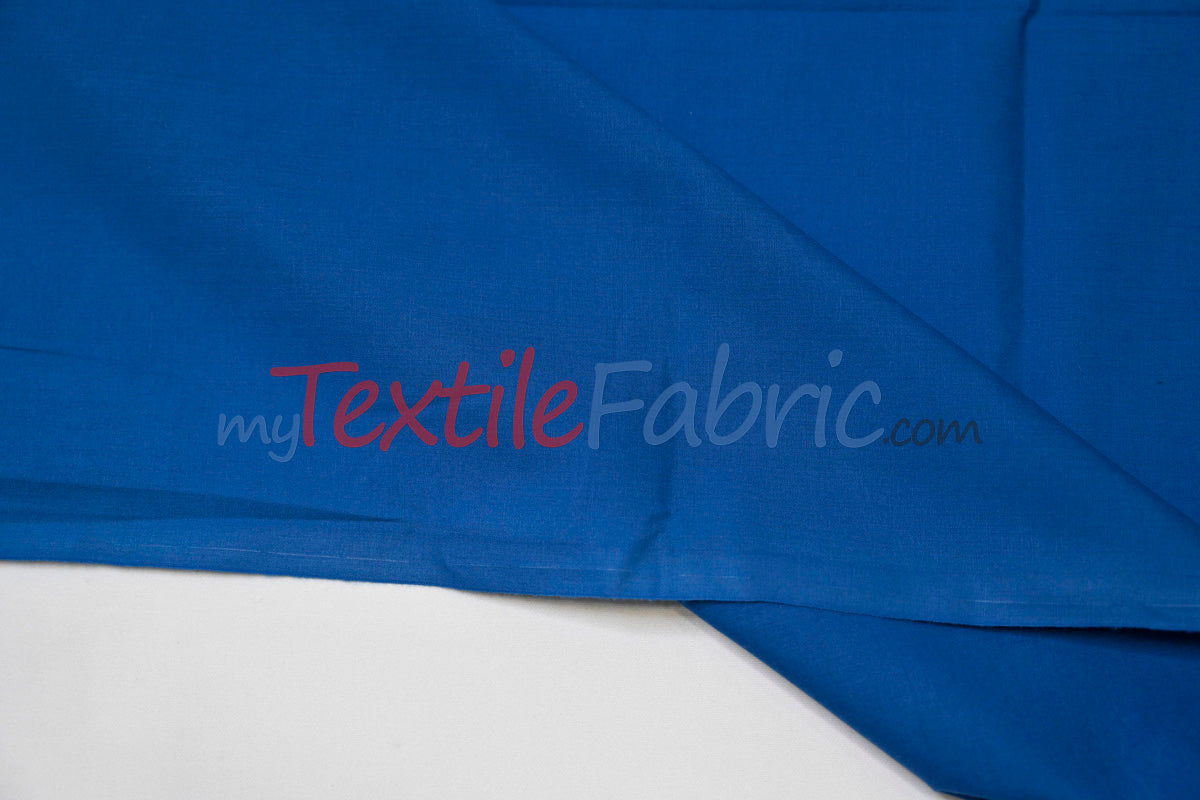 Polyester Cotton Broadcloth Fabric - Solid Colors, 58/60" Width (1 Yard)