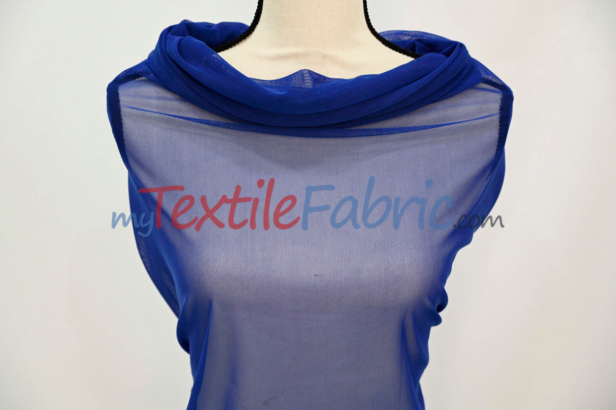 Super Soft Power Mesh Spandex Fabric - Multiple Colors, 58/60" Width (1 Yard)