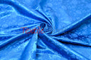 Satin Jacquard Satin Polyester Fabric - Satin Flower Brocade, 58/60" Width, Sample Swatch 3"x3" (1 Sample Swatch)