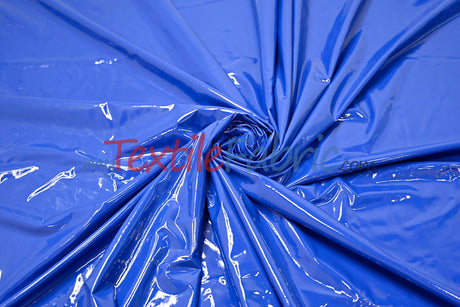 Shiny Stretch Patent Vinyl Fabric - 94% Polyester, 6% Spandex, Glossy Finish, 55" Width (1 Yard)