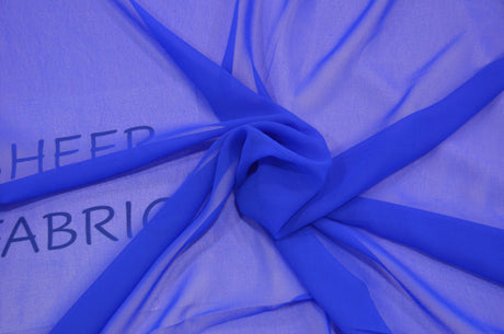 Silky Chiffon 100 Percent Polyester Fabric - Sheer, Super Soft, Flowy, 42/43" Width (1 Yard)