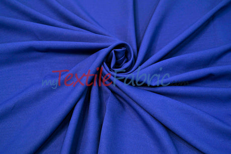 Scuba Double Knit Polyester Fabric - Solid Multiple Colors, 58/60" Width (1 Yard)