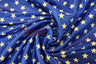 American Star Satin Polyester Fabric - American Flag Print, Red, Navy Blue, And Blue, 58/60" Width (1 Yard)