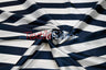 Stripe Satin Charmeuse Polyester Fabric - 2" Stripe, Multiple Colors, 58/60" Width (1 Yard)