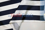 Stripe Satin Charmeuse Polyester Fabric - 2" Stripe, Multiple Colors, 58/60" Width (1 Yard)