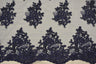 Camilla Embroidery Polyester Fabric - Flower Embroidery With Sequins, Sheer Bridal Lace, 52" Width (1 Yard)