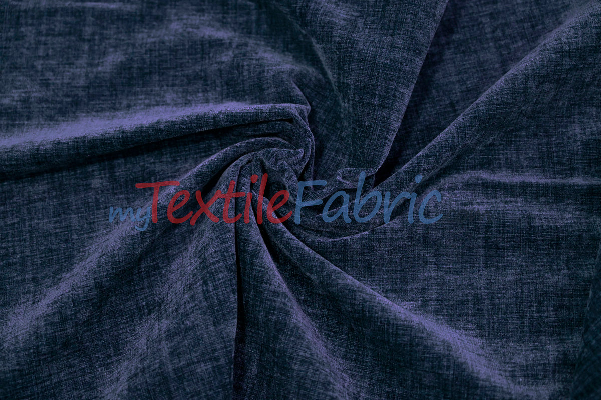 Chenille Polyester Fabric - Ultra Soft Velvety Texture, 60" Width, 350 GSM (1 Yard)