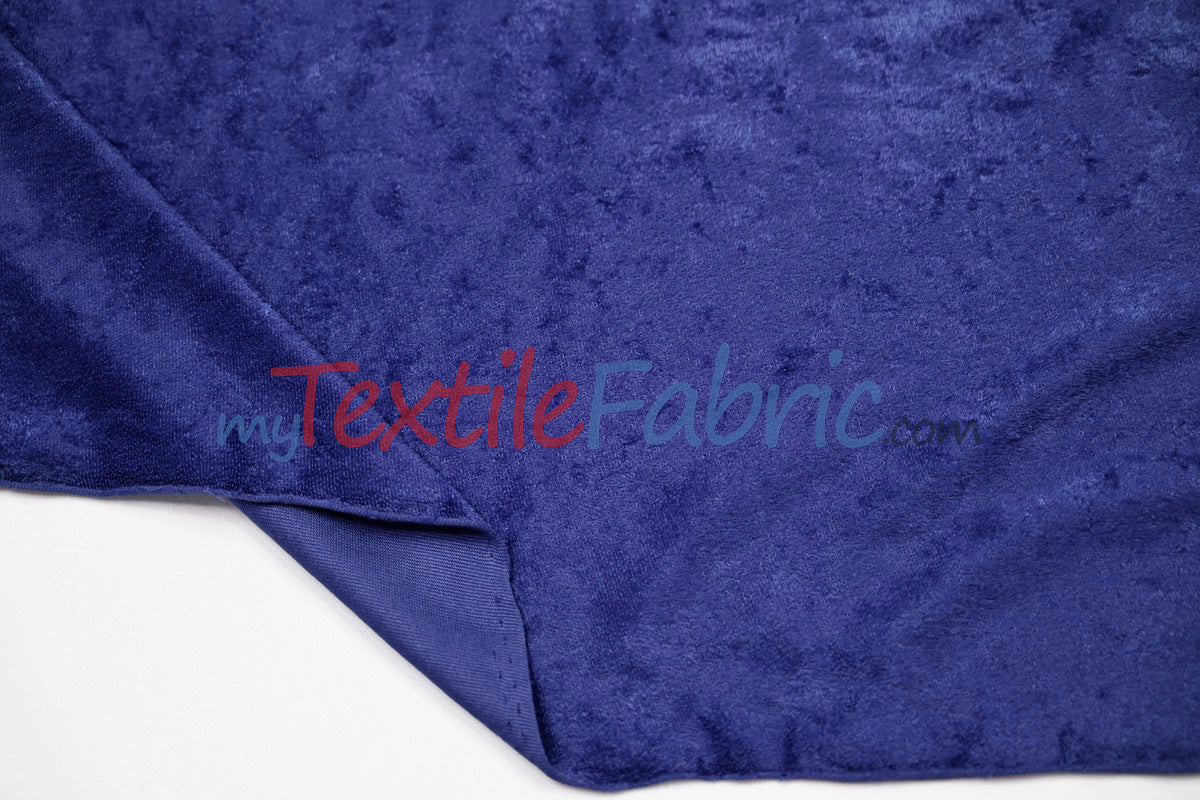 Panne Velvet Polyester Fabric - Crush Panne Velour, Solid, 58/60" Width (1 Yard)