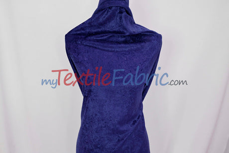 Panne Velvet Polyester Fabric - Crush Panne Velour, Solid, 58/60" Width (1 Yard)