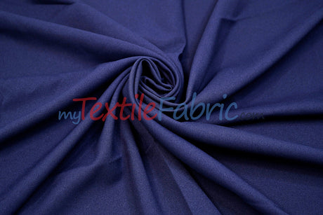 Scuba Double Knit Polyester Fabric - Solid Multiple Colors, 58/60" Width (1 Yard)