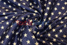 American Star Satin Polyester Fabric - American Flag Print, Red, Navy Blue, And Blue, 58/60" Width (1 Yard)