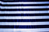 3.5 Inch Stripe Satin Print Polyester Fabric - Multiple Colors, 58/60" Width (1 Yard)