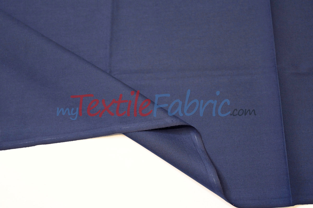 Polyester Cotton Broadcloth Fabric - Solid Colors, 58/60" Width (1 Yard)