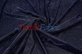 Stretch Glimmer Knit Polyester Spandex Fabric - Metallic Glitter Knit, 56" Width (1 Yard)