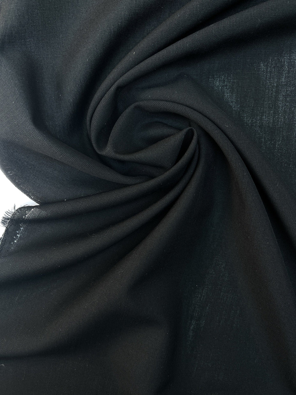 Wool Fabric Black Casualwear