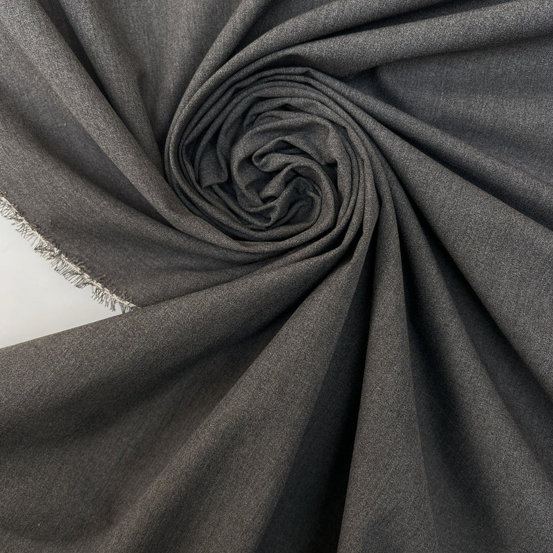 Polyester Melange Gray Fabric
