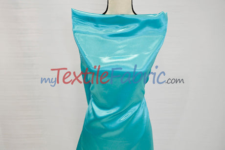 Charmeuse Satin Polyester Fabric - Solid, 58/60" Width, Multiple Colors (1 Yard)
