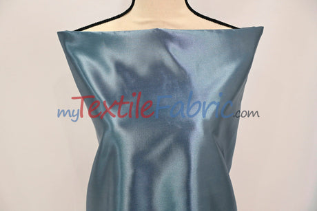 Bridal Satin Polyester Fabric - Shiny Solid, 58/60" Width, Multiple Colors (Yards, Bolts, Sample Swatches)