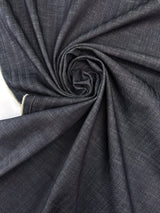Cotton Denim Herringbone Blue