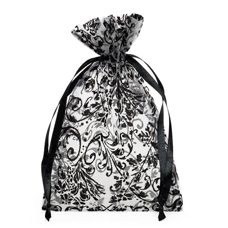 Damask Print Sheer Bags 5 ''x7 '' 12 EACH / PACKAGE