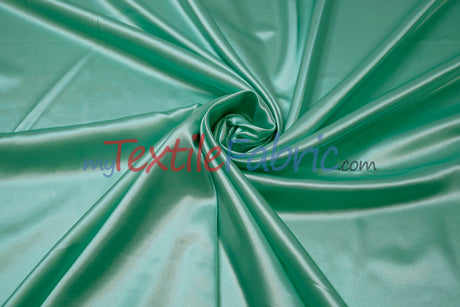 Charmeuse Satin Polyester Fabric - Solid, 58/60" Width, Multiple Colors (1 Yard)