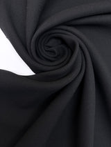 Black Wool Blend Crepe