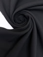Black Wool Blend Crepe
