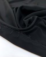 Black Acetate Silk Crepe Fabric