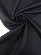 Wool Cashmere Drape Fabric Black