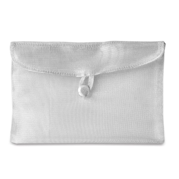 Fabric Gift Envelopes 8 '' x 5 1/2 '' Silver Color 12 EACH / PACKAGE