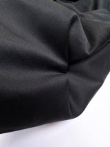 Black Cotton Viscose Elastane Woven