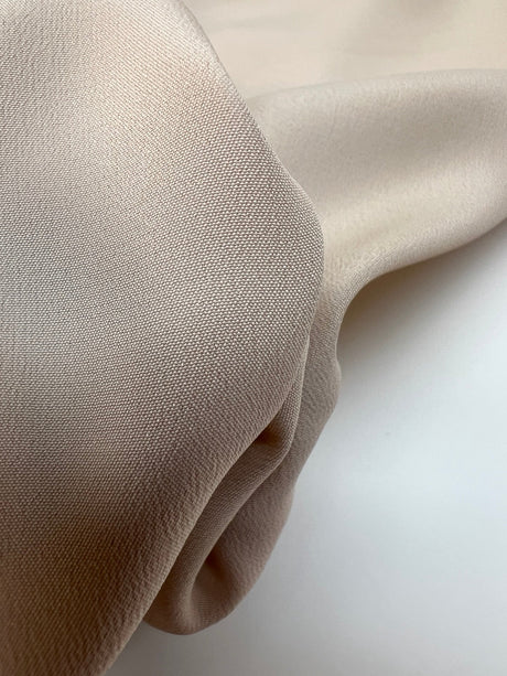 Silk Crepe Fabric Beige