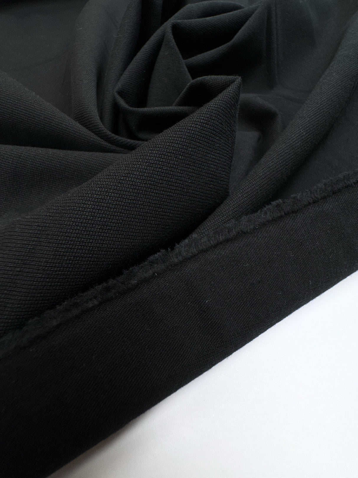 Black Cotton Twill with Elastane