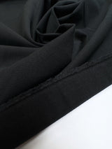 Black Cotton Twill with Elastane
