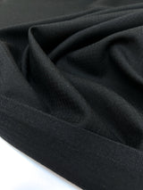 Wool Polyester Gabardine Gray-Black