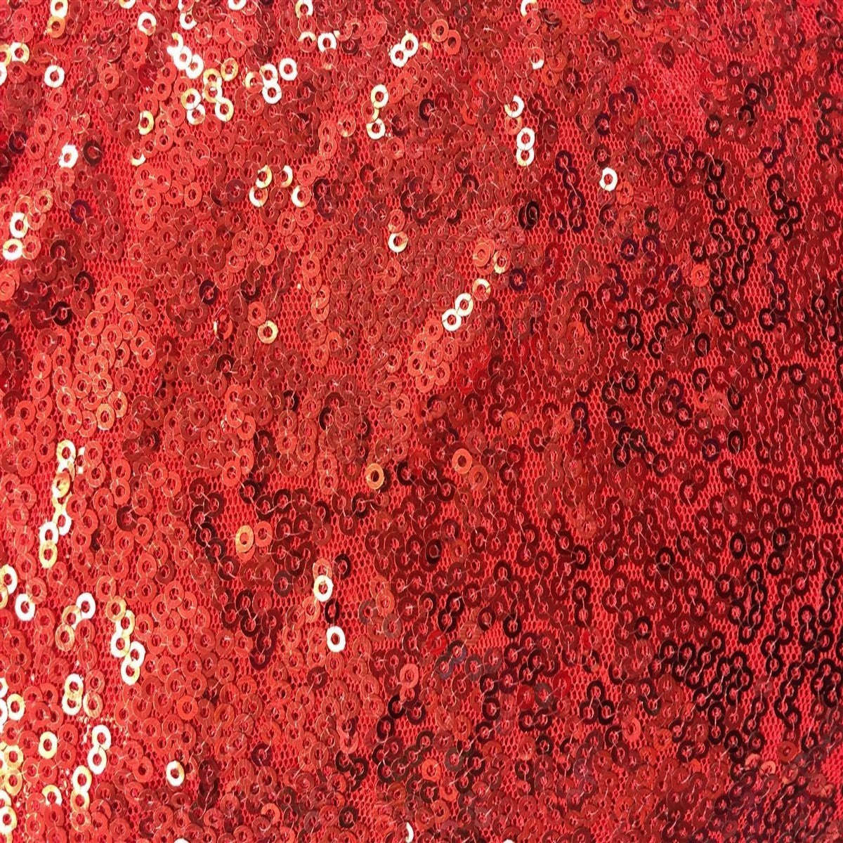Mini Disc All Over Sequin Polyester Fabric - Gold, 54" Width (1 Yard)