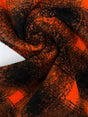 Faux Fur Orange-Black Laminated