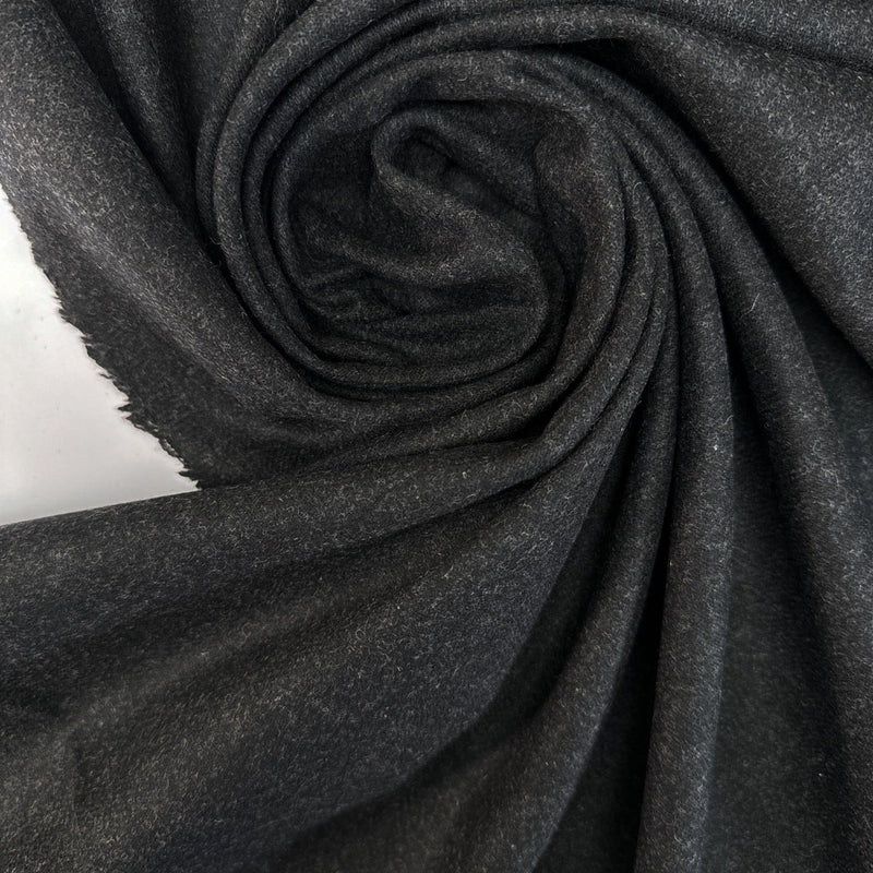 Italian Wool Tweed Melange Gray