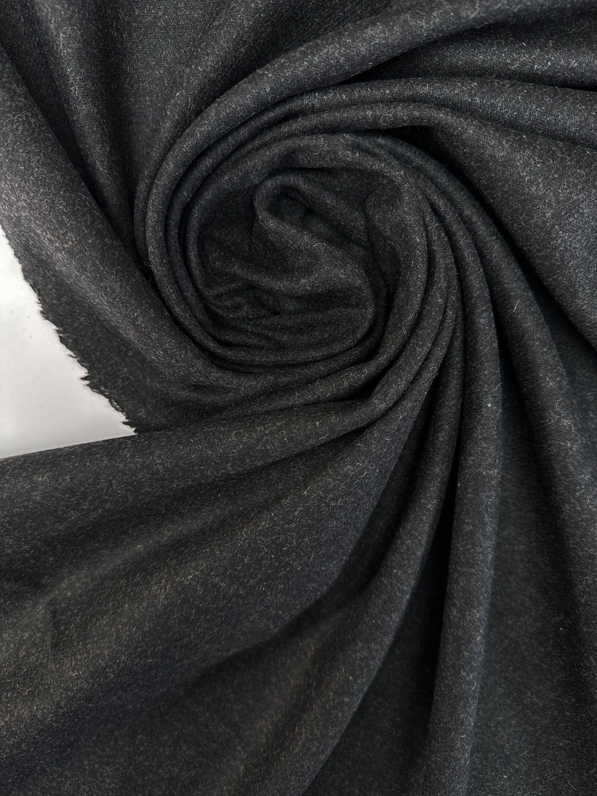Italian Wool Tweed Melange Gray