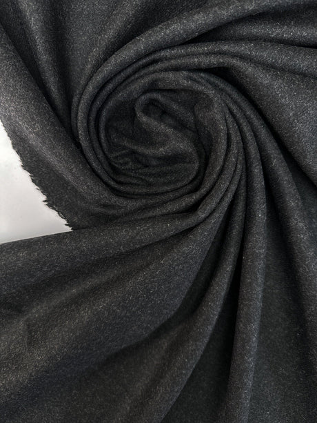 Italian Wool Tweed Melange Gray