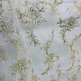 Corded Bridal Lace Fabric - Embroidered On 100 Percent Polyester Net Mesh, 51" Wide (1 Yard)